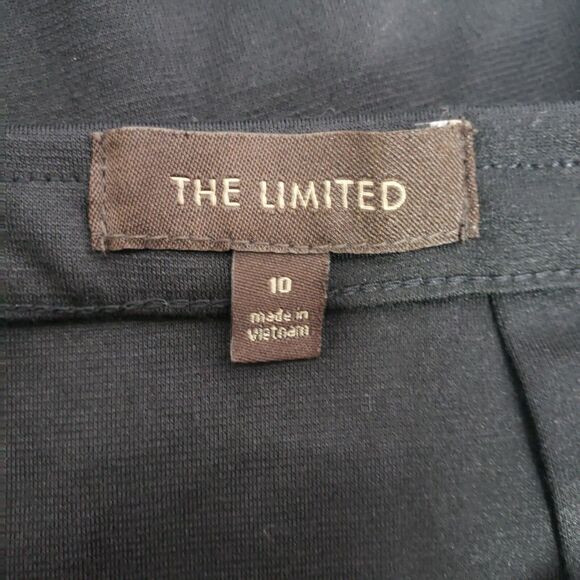 The Limited Skirt Size 10 Black Knee Length Flare Hem Stretch Rayon Polyester - Picture 5 of 12